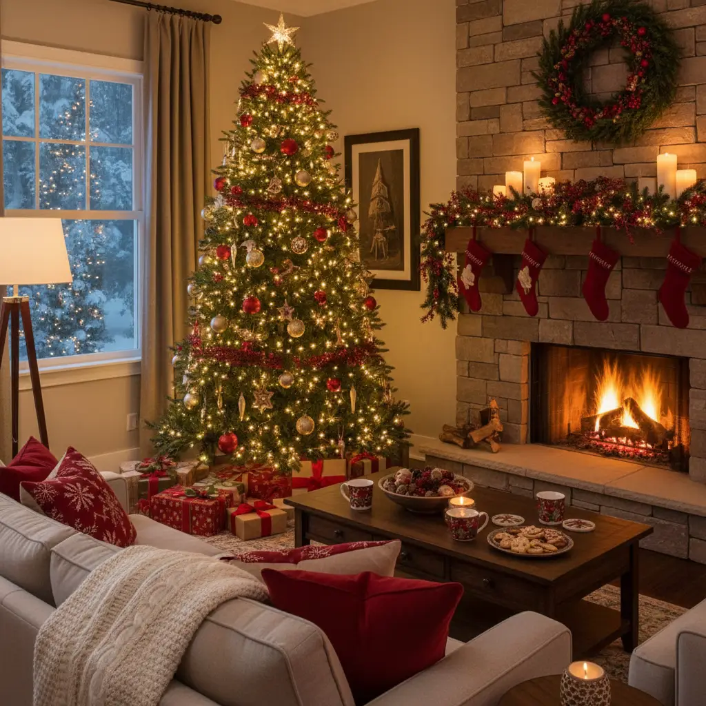 Christmas interior design style